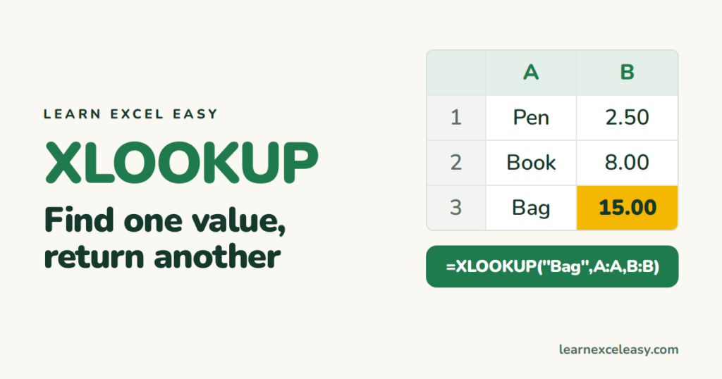 XLOOKUP in Excel: the lookup formula that just works